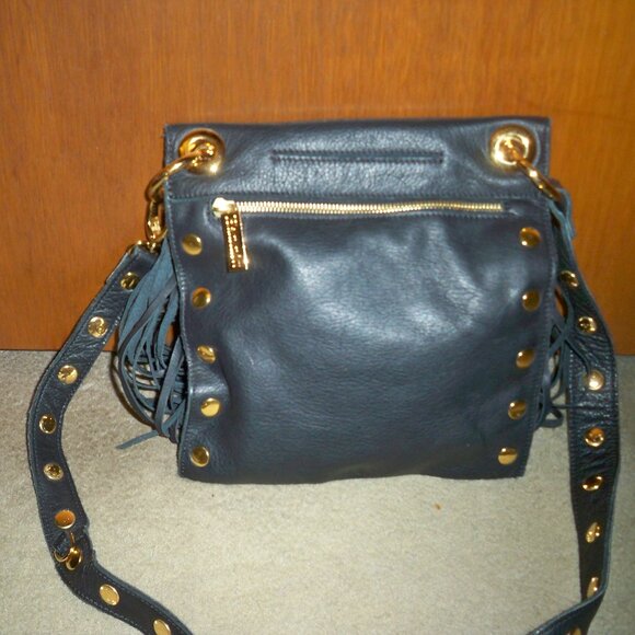 Hammitt Roxbury Fringe Black Handbag with Gold Hardware, VGUC $585!! - Picture 2 of 5